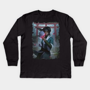 HAKUU MIRROR HAKU ZABUZA ANIME MERCHANDISE Kids Long Sleeve T-Shirt